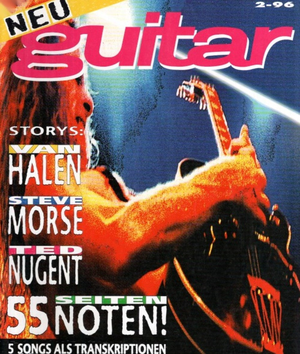 Guitar Magazin Deutschland 1996-02 Van Halen Steve Morse Ted Nugent