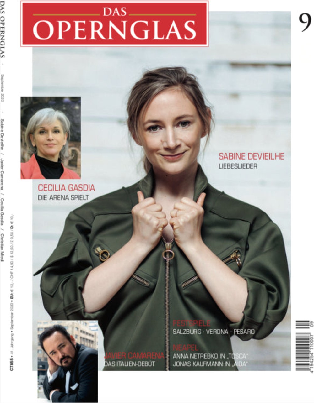 Das Opernglas Magazin Deutschland 2020-09 Sabine Devieilhe Cecilia Gasdia Javier Camarena Anna Netrebko Jonas Kaufmann