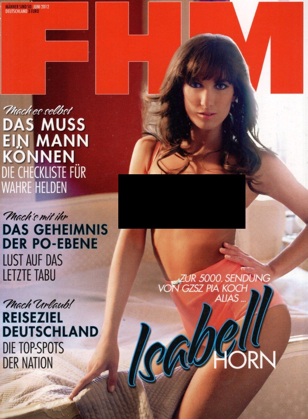 FHM Pocket Magazin Deutschland 2012-06 Isabell Horn Kristiana Rohder #139