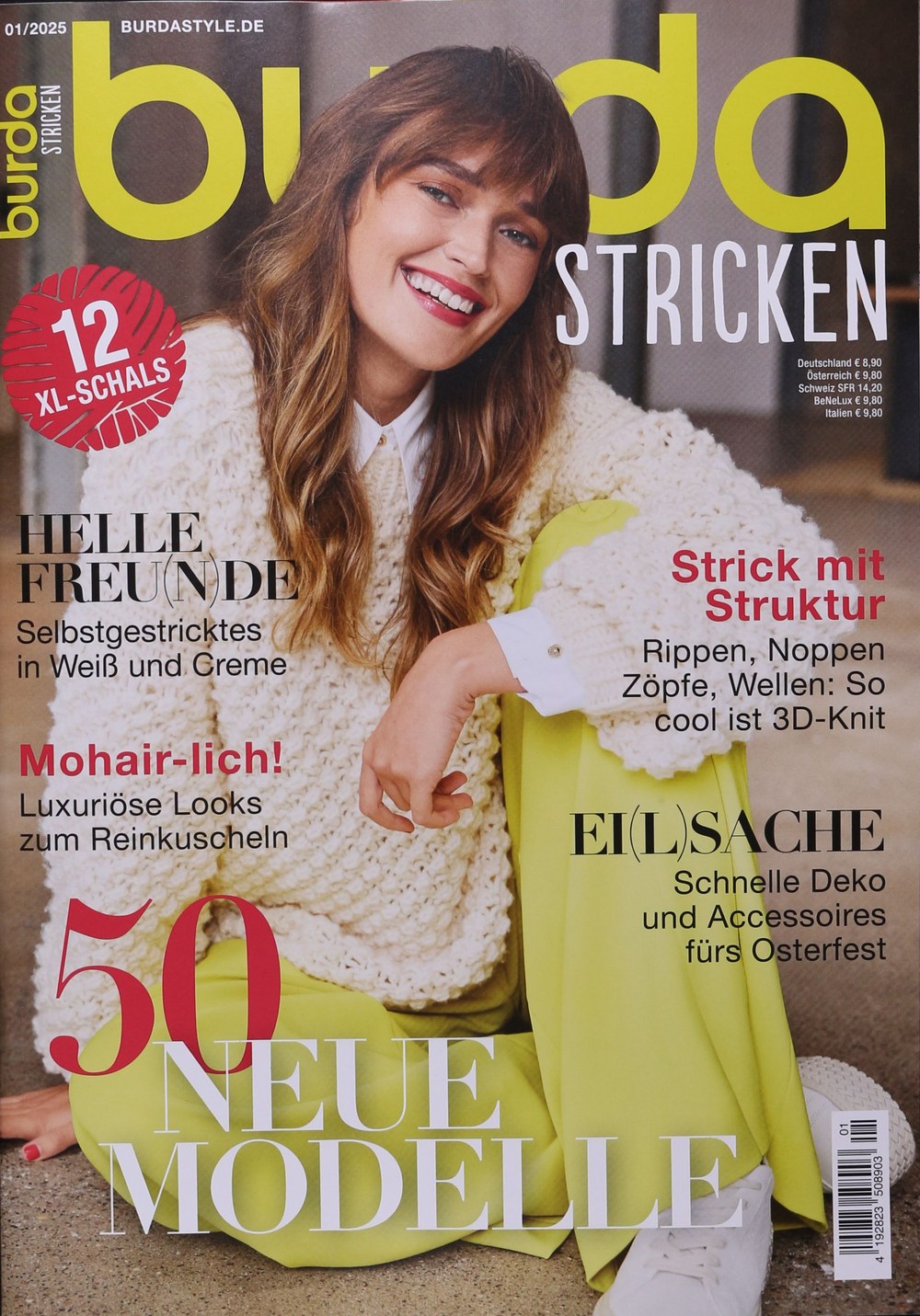 Burda Stricken Magazin Deutschland 2025-01 Stricken Häkeln DIY Mode