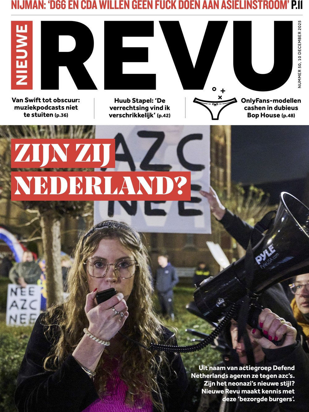 Nieuwe Revu Magazin Niederlande 2025-50 Huub Stapel Taylor Swift Defend Netherlands D66 CDA