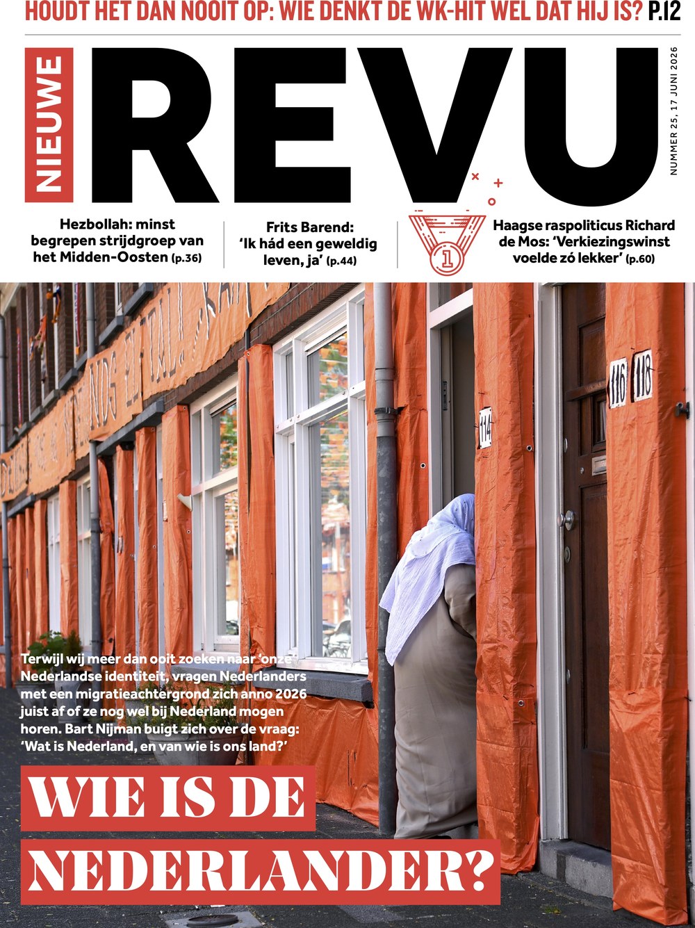 Nieuwe Revu Magazin Niederlande 2026-25 Frits Barend Richard De Mos Bart Nijman Hezbollah