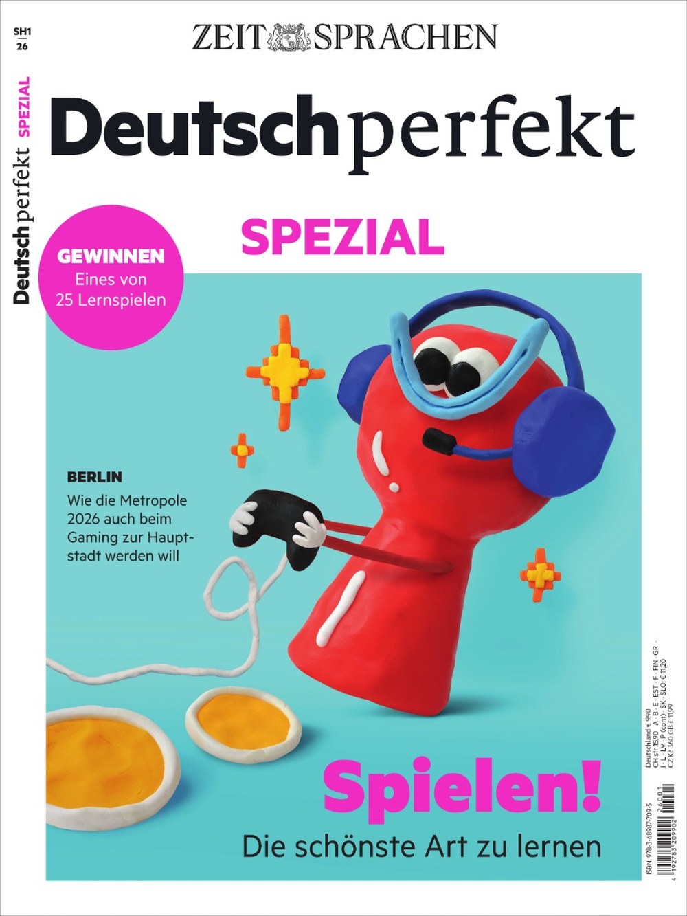 Deutsch Perfekt Magazin Deutschland 2026-01 Deutschlernen Lernspiele Brettspiele