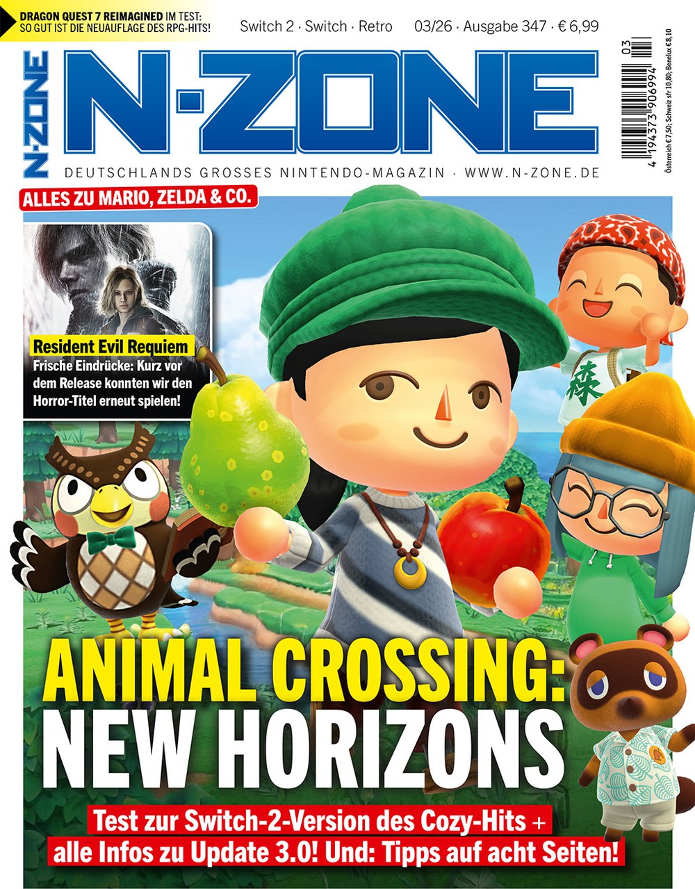 N-Zone Magazin Deutschland 2026-03 Animal Crossing: New Horizons Nintendo Switch 2 Nintendo Spiele
