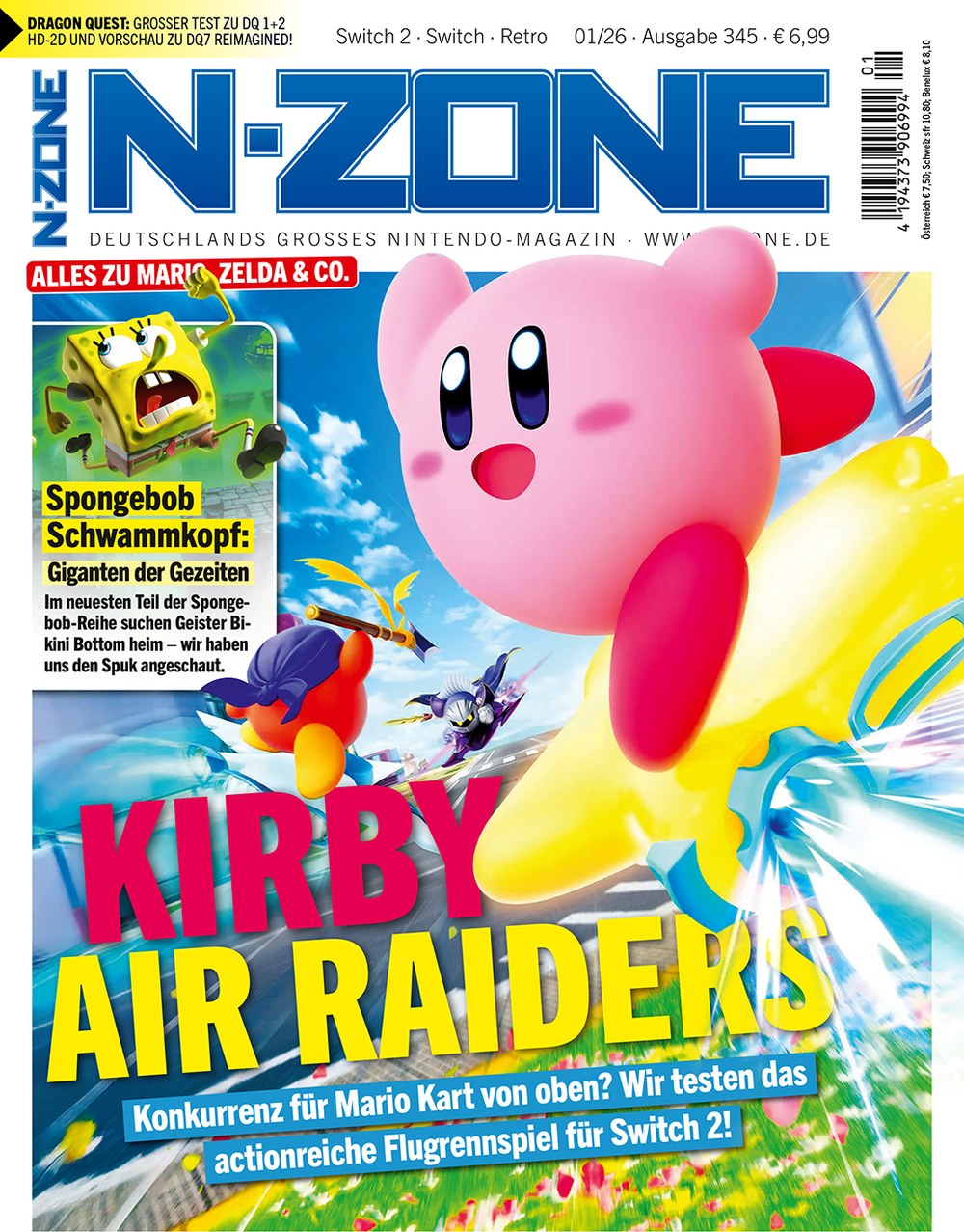 N-Zone Magazin Deutschland 2026-01 Kirby SpongeBob SquarePants