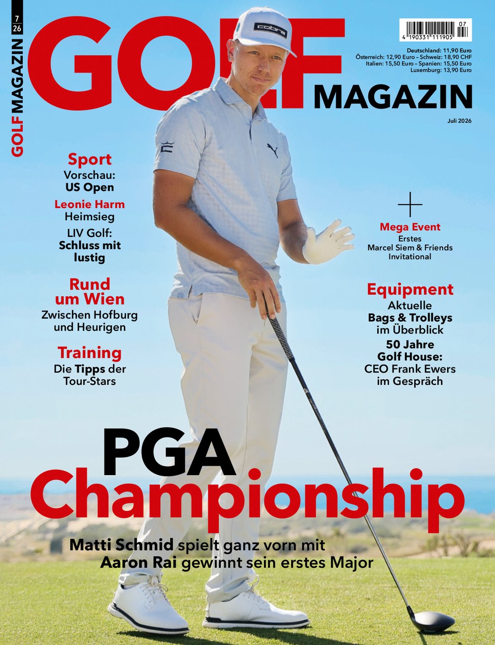 Golf Magazin Deutschland 2026-07 Matti Schmid Aaron Rai Leonie Harm Frank Ewers
