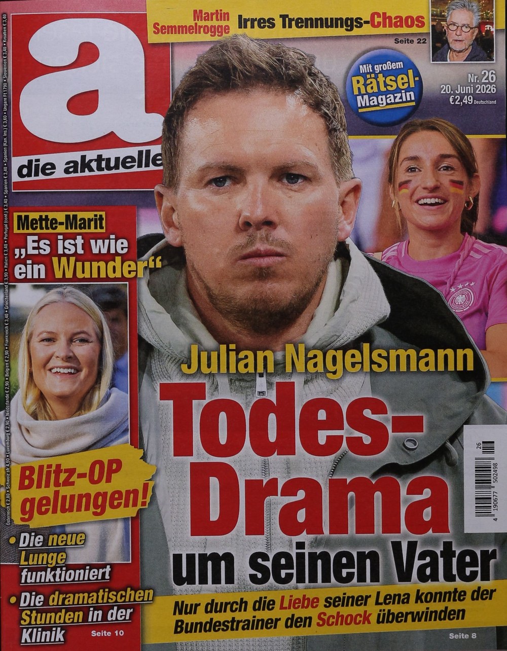 Die Aktuelle Magazin Deutschland 2026-26 Julian Nagelsmann Mette-Marit Martin Semmelrogge