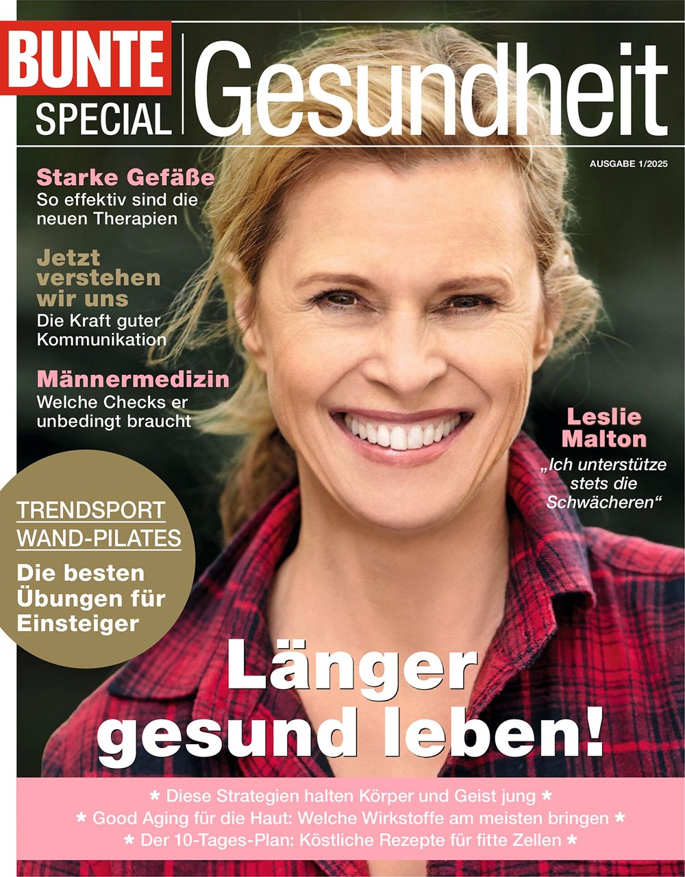 Bunte Spezial Gesundheit Magazin Deutschland 2025-01 Leslie Malton