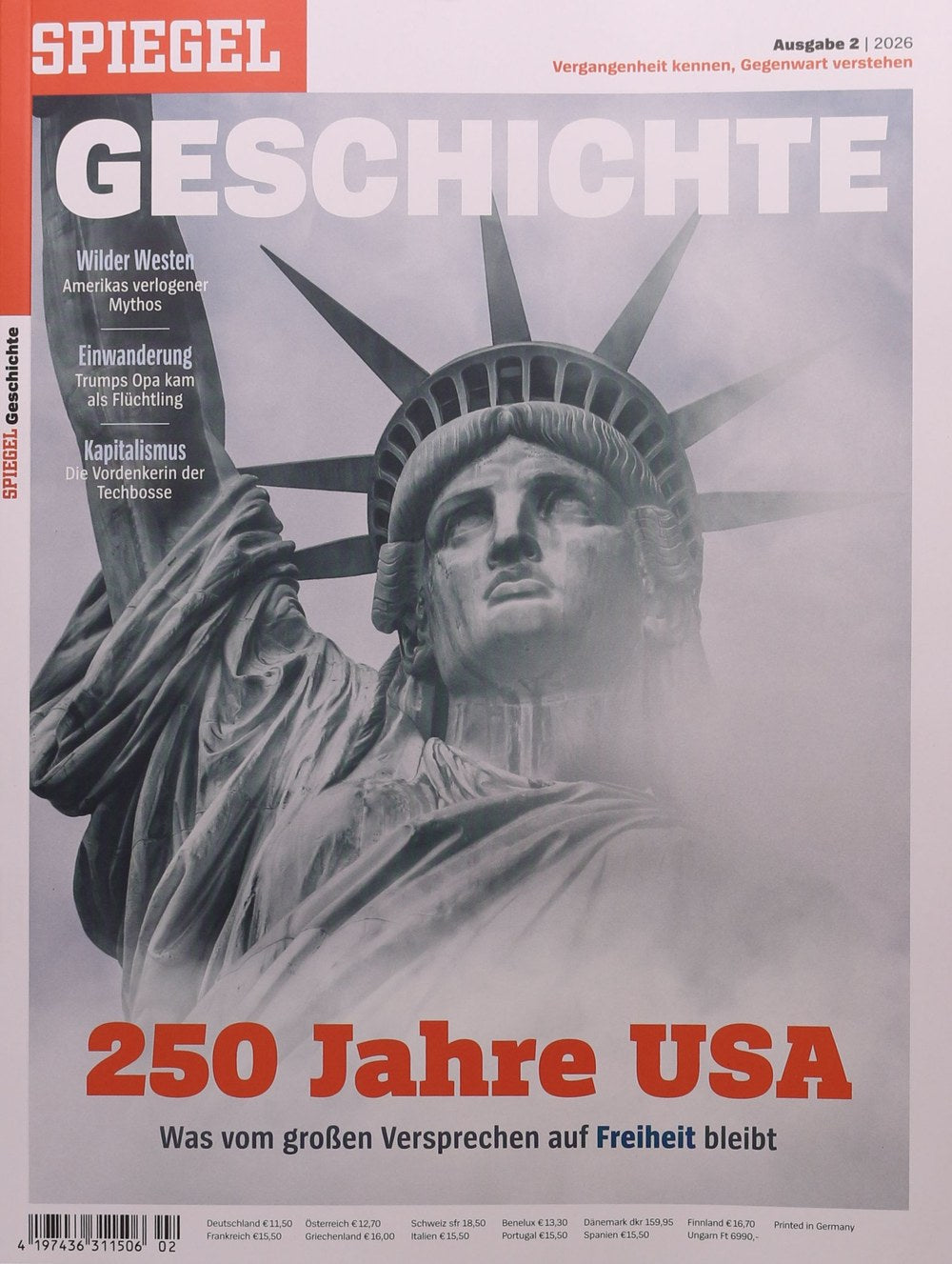 Spiegel Geschichte Magazin Deutschland 2026-02 United States Of America 250. Jahrestag Der USA Amerikanische Geschichte