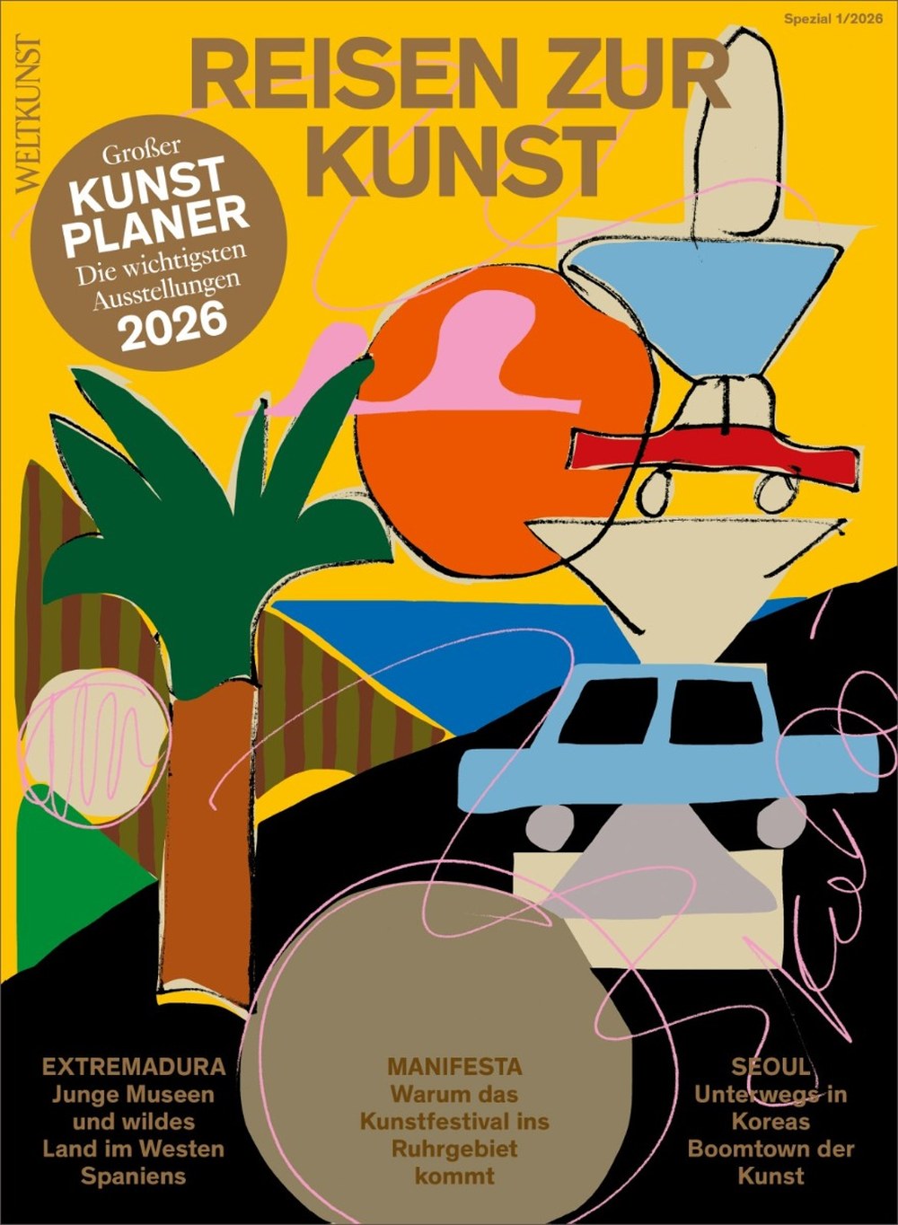 Weltkunst Lehti Saksa 2026-01 Alkuperäinen painos