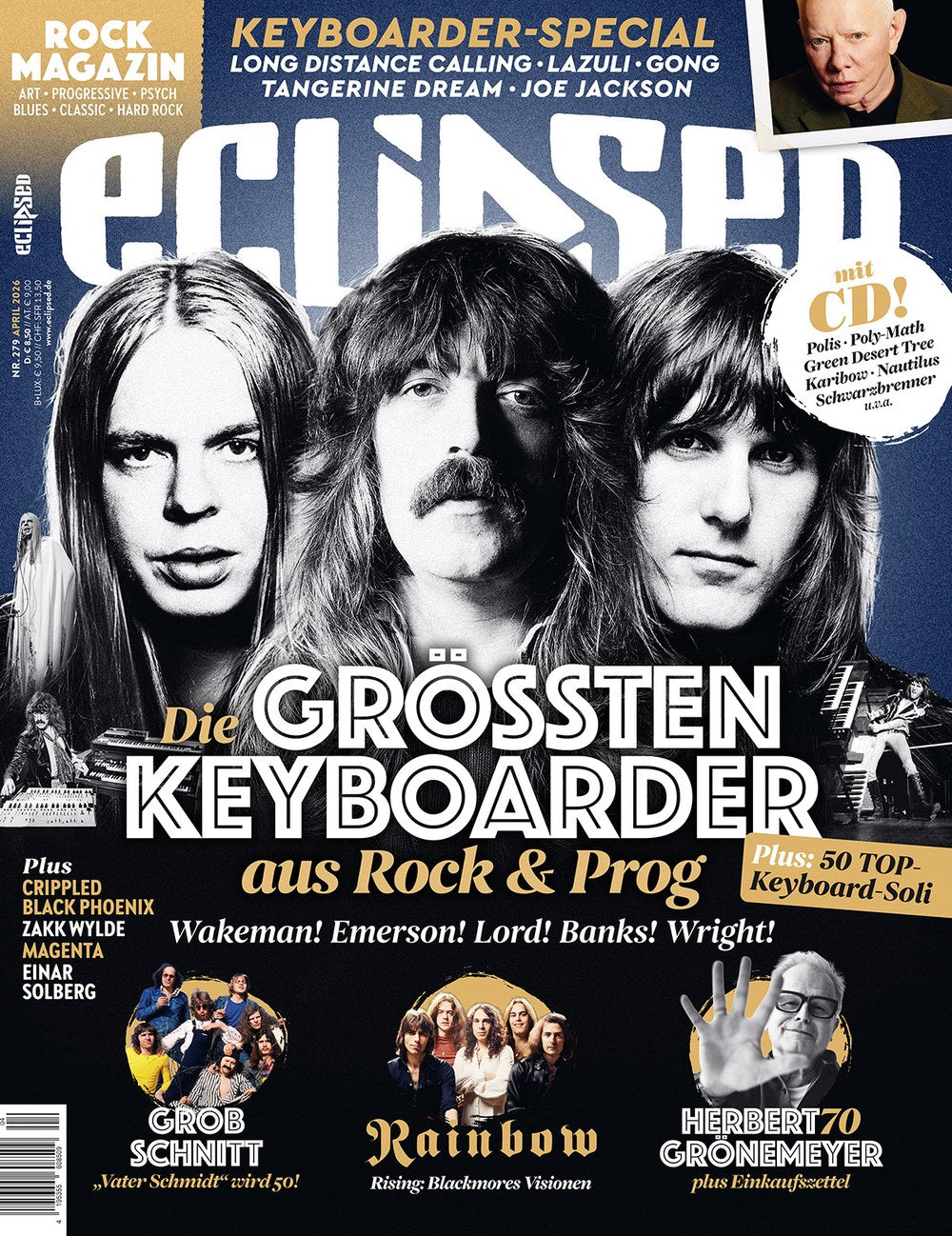 Eclipsed Magazin Deutschland 2026-04 Keith Emerson Herbert Grönemeyer Lazuli Rainbow Grobschnitt