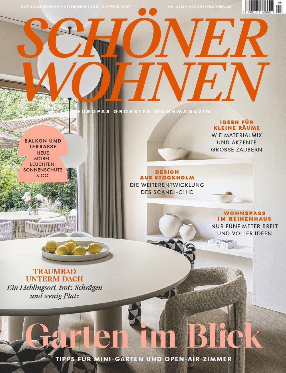 Schöner Wohnen Magazin Deutschland 2026-05 Wohndesign Inneneinrichtung Balkon
