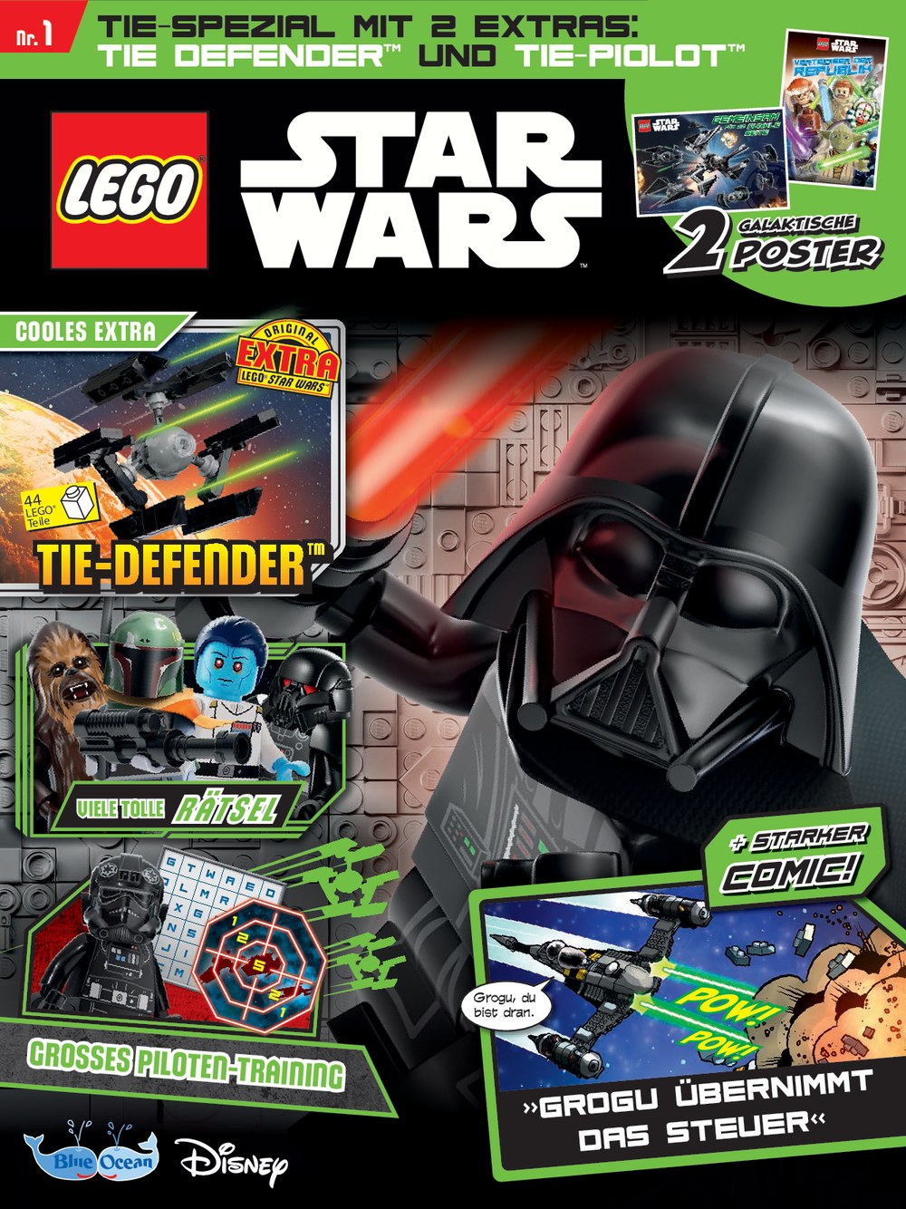 Lego Star Wars Magazin Deutschland 2026-01 Darth Vader Grogu Chewbacca Boba Fett