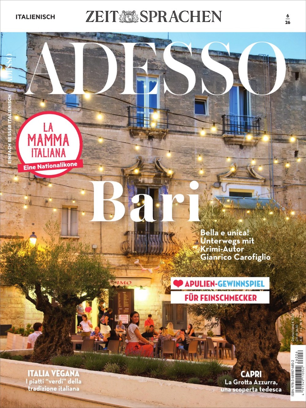 Adesso, Italienisch-magazin Magazin Deutschland 2026-06 Gianrico Carofiglio