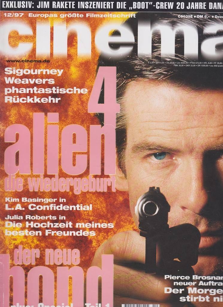 Cinema Magazin Deutschland 1997-12 Pierce Brosnan Sigourney Weaver Kim Basinger Julia Roberts