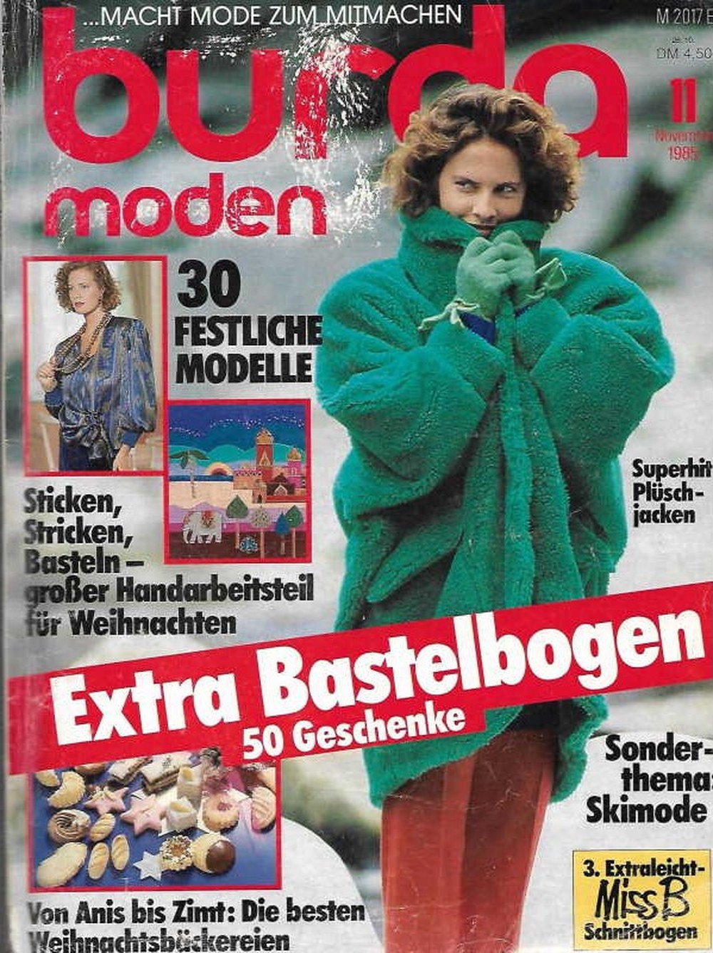 Burda Moden Magasin Tyskland 1985-11