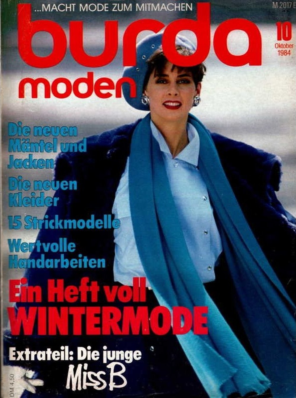 Burda Moden Magasin Tyskland 1984-10