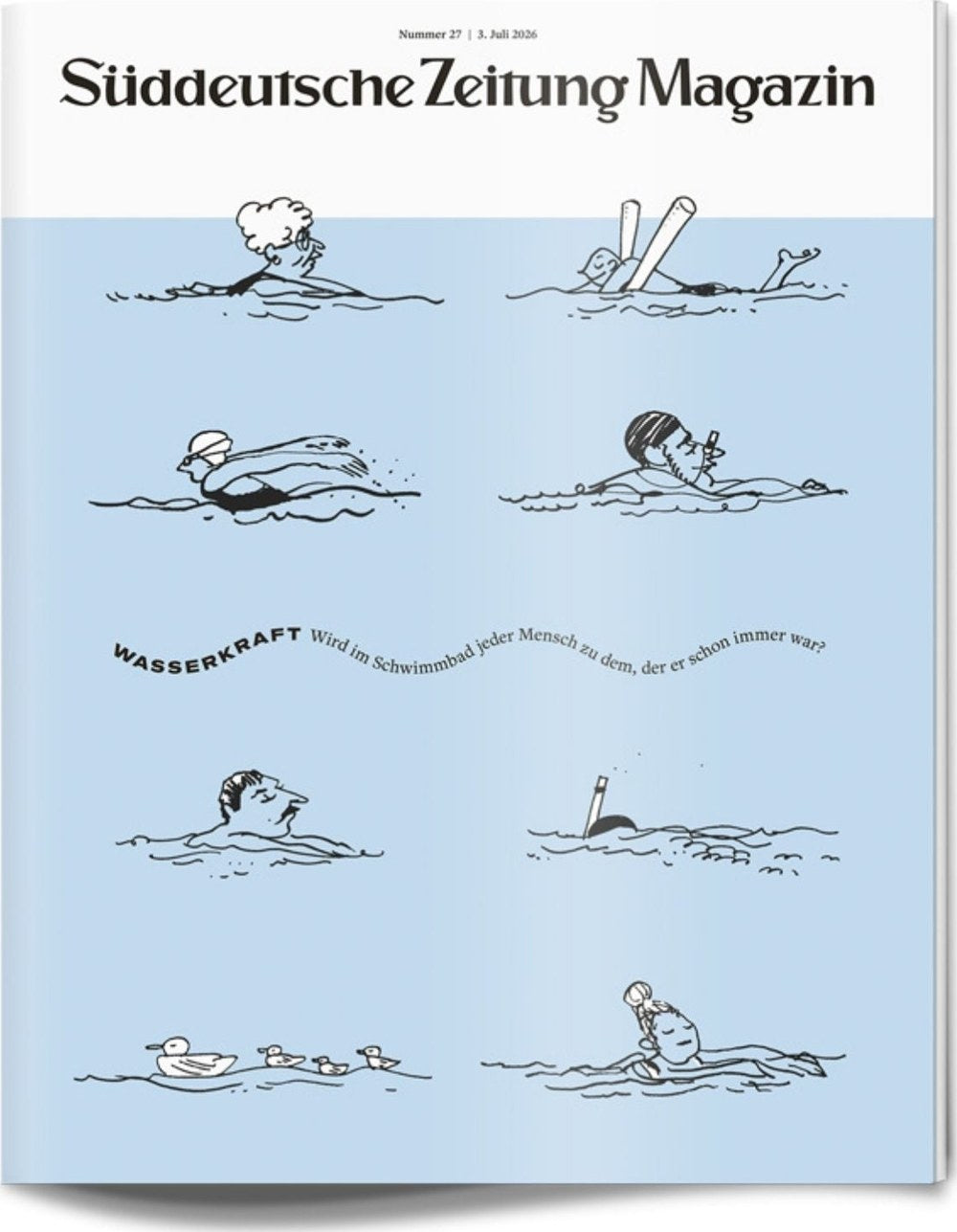 Süddeutsche Zeitung Magazin Deutschland 2026-27 Schwimmen öffentliche Schwimmbäder Wasseraktivitäten