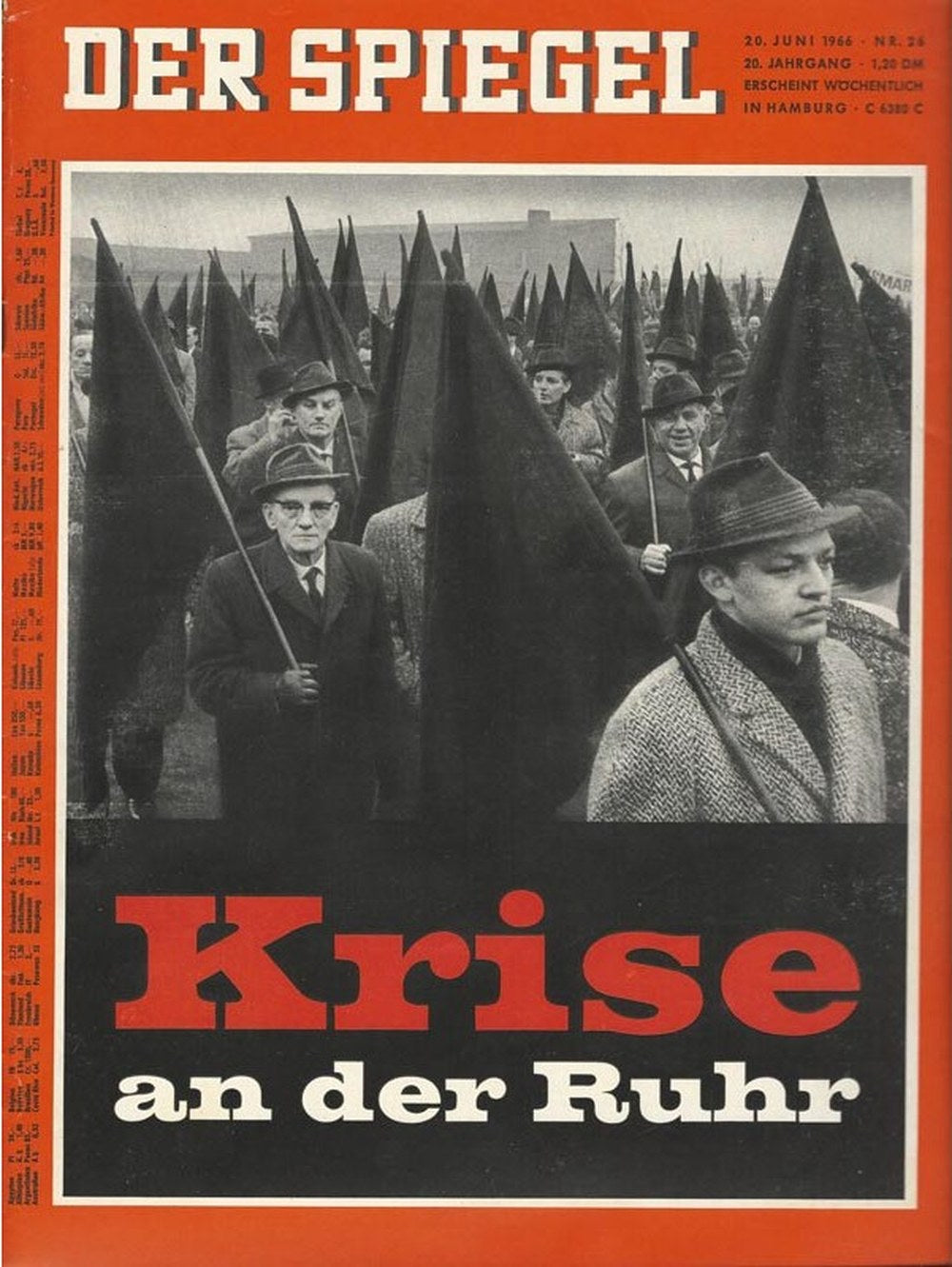 Der Spiegel Magazin Deutschland 1966-26 Ruhrkrise Deutsche Bergbaukrise 1966 Labor Protests