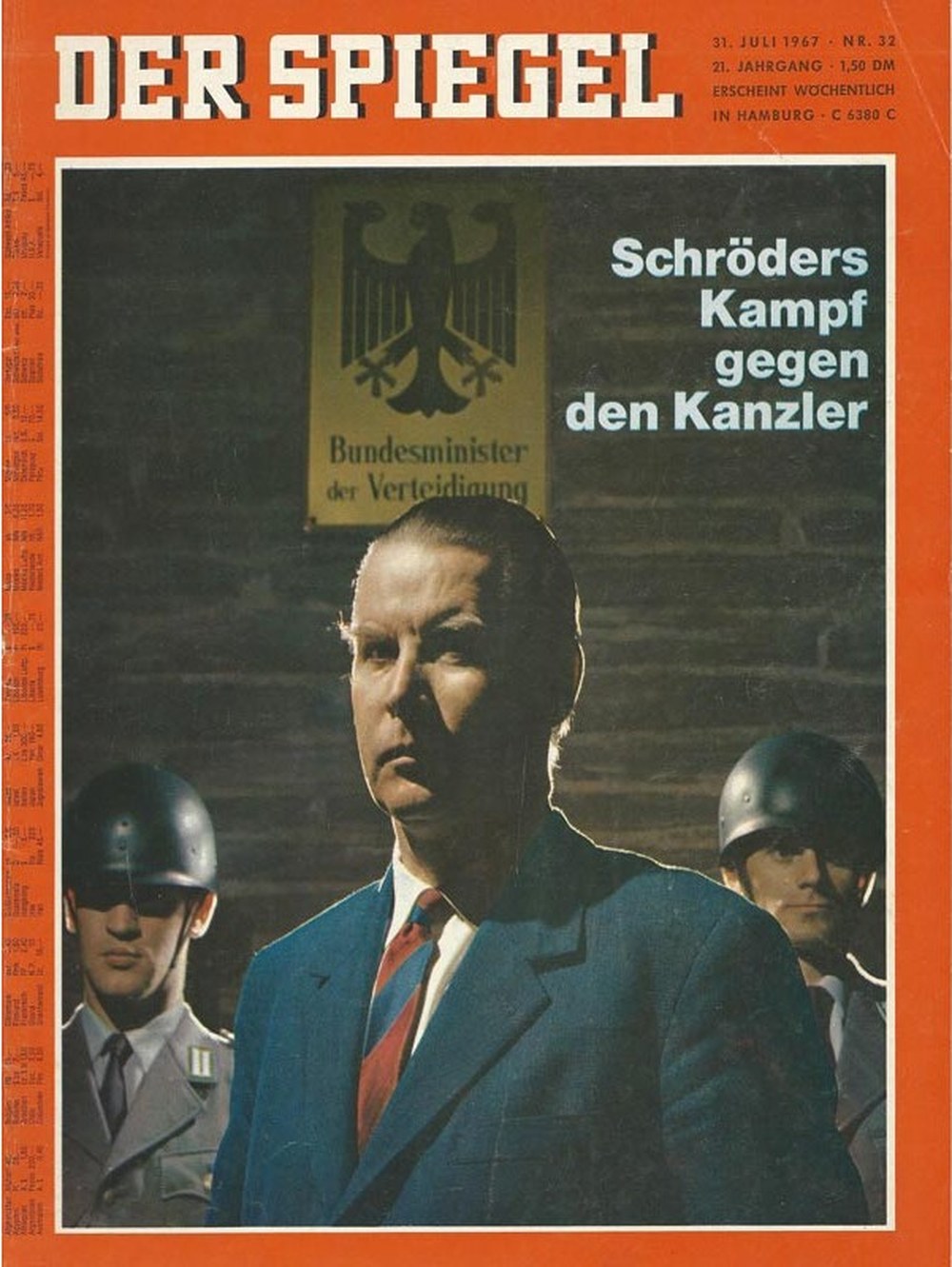 Der Spiegel Magazin Deutschland 1967-32 Gerhard Schröder