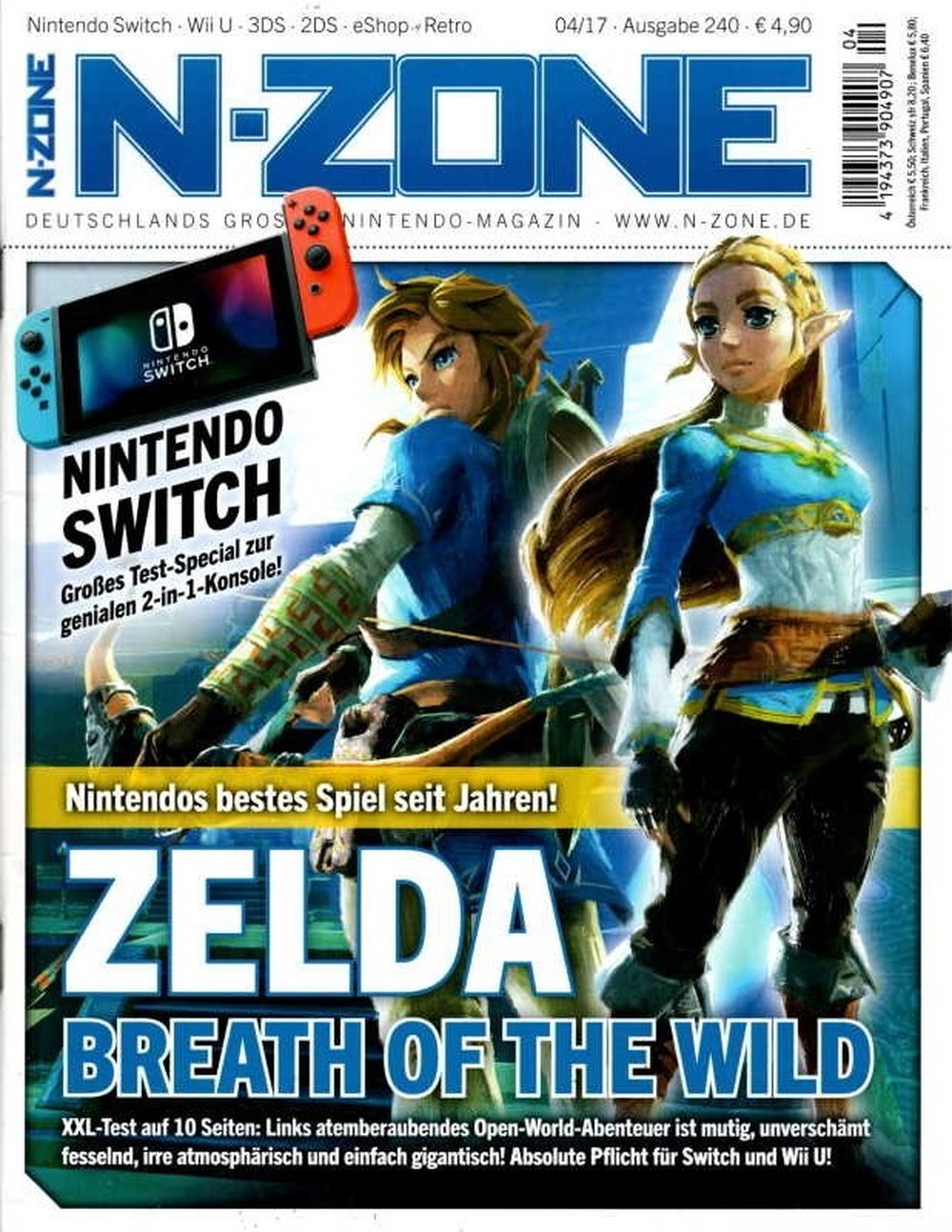 N-Zone Magazin Deutschland 2017-04 Link Zelda