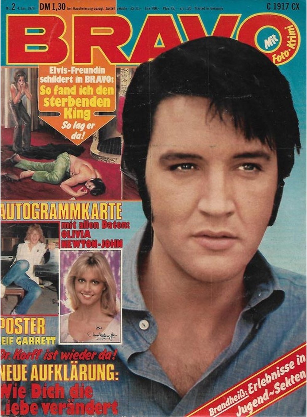Bravo Magazin Deutschland 1979-02 Elvis Presley Olivia Newton-John Leif Garrett