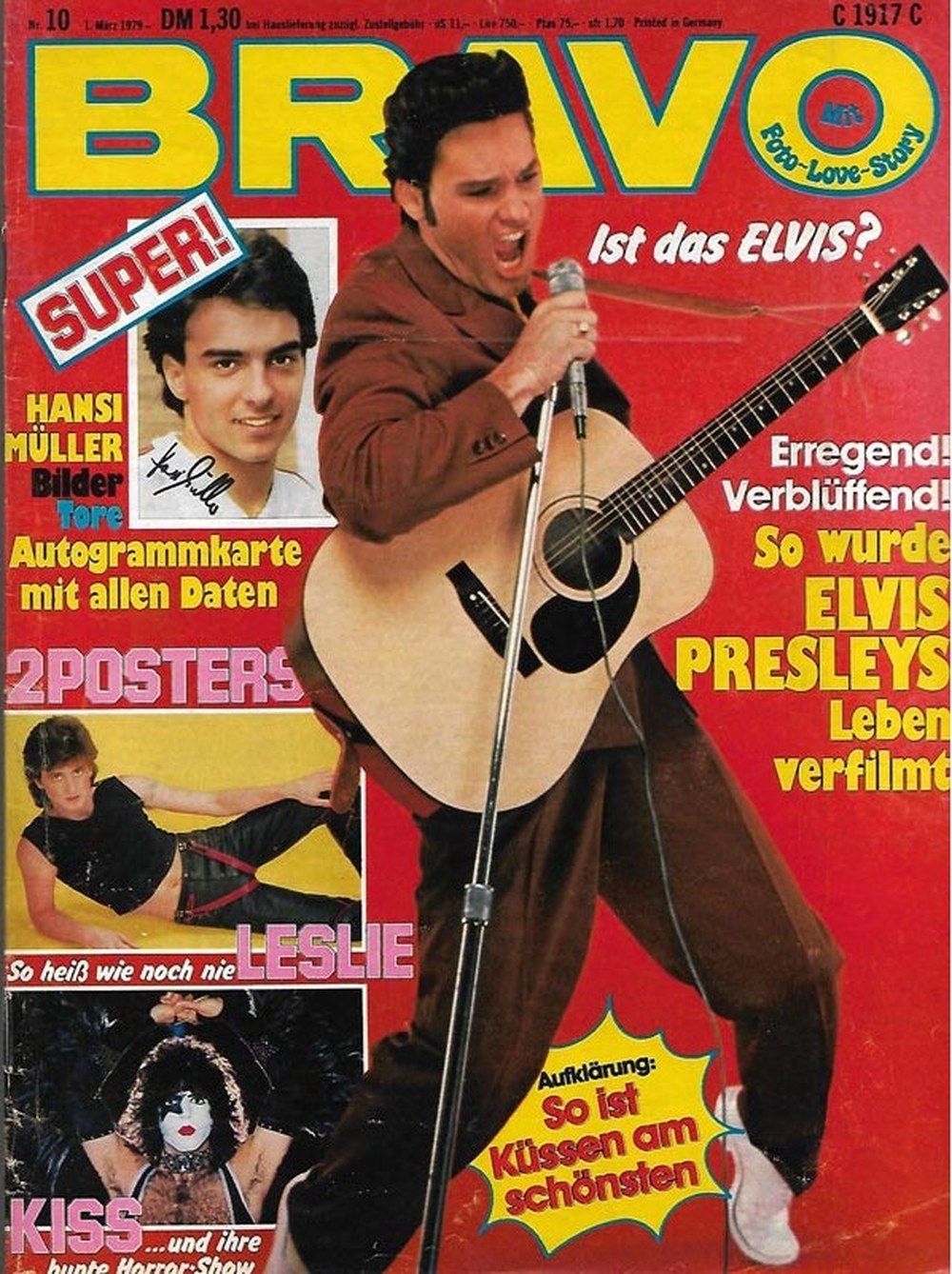 Bravo Magazin Deutschland 1979-10 Elvis Presley Hansi Müller Leslie Mandoki Kiss