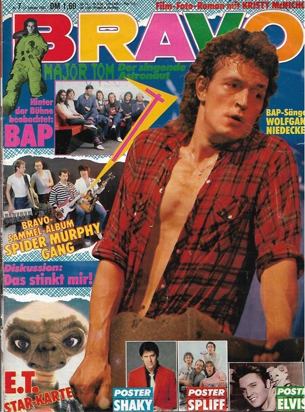 Bravo Magazin Deutschland 1983-07 Wolfgang Niedecken Peter Falco Shakin' Stevens Elvis Presley BAP