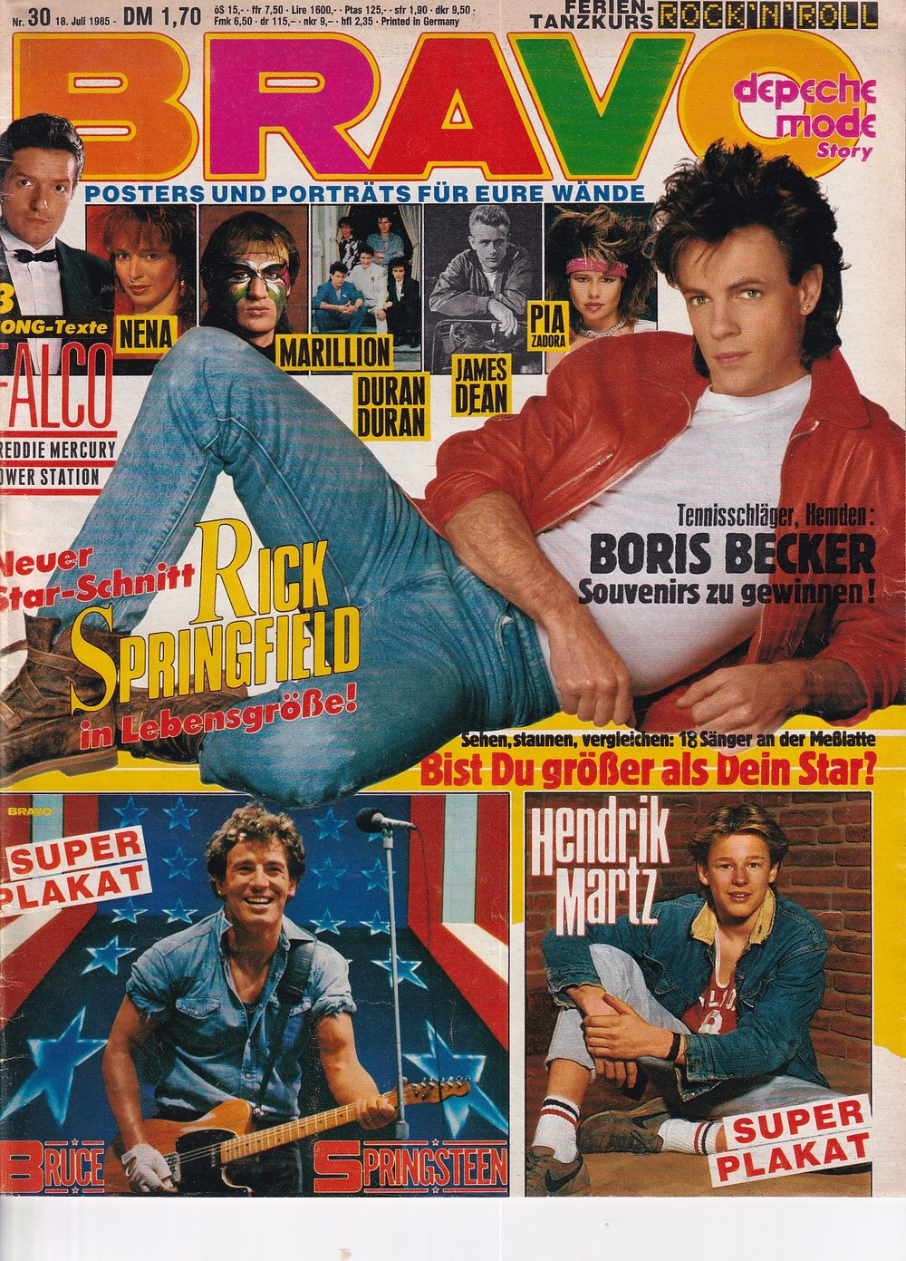 Bravo Magazin Deutschland 1985-30