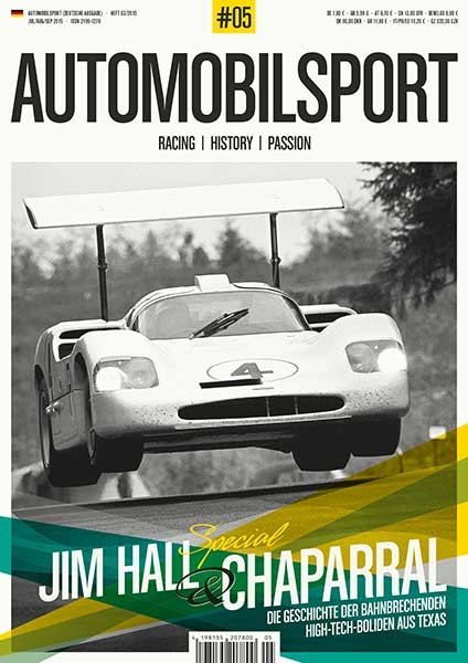 Automobilsport Magazine Allemagne 2015-05 – Jim Hall Chaparral Cars – Édition originale