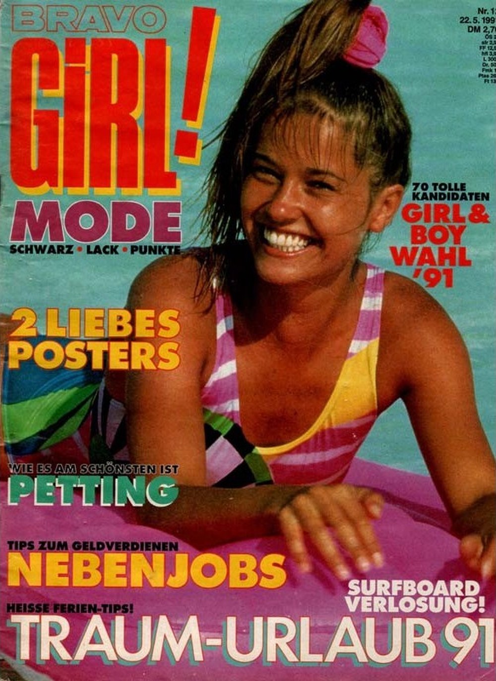 Bravo Girl Magazin Deutschland 1991-12 Mode Schwarz Lack