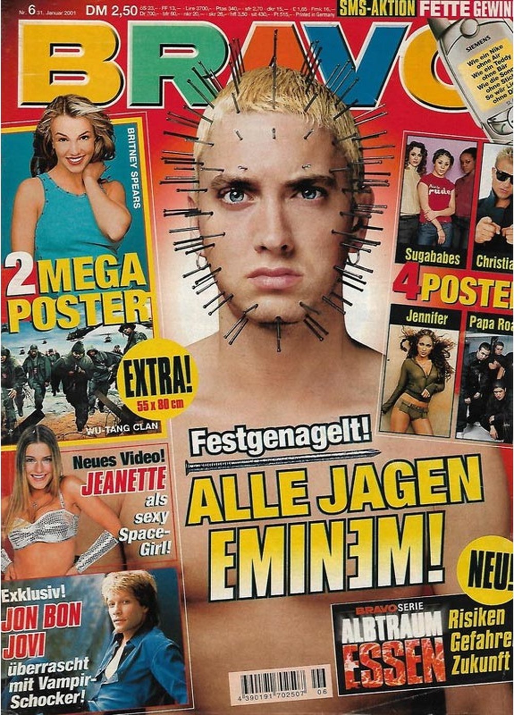 Bravo Magazin Deutschland 2001-06 Eminem Britney Spears Jon Bon Jovi Jeanette Biedermann Wu-Tang Clan