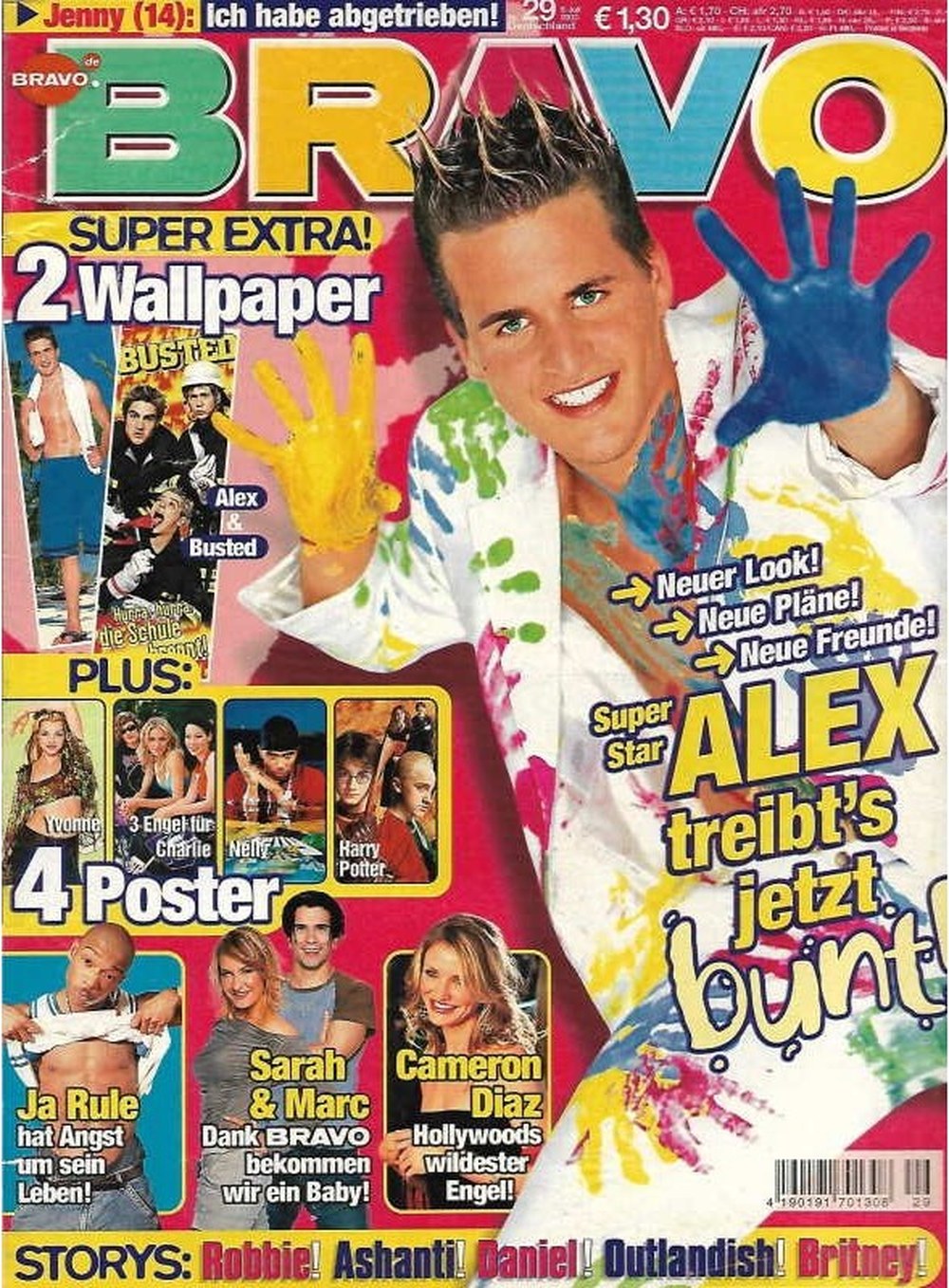Bravo Magazin Deutschland 2003-29 Alexander Klaws Ja Rule Sarah Connor Marc Terenzi Cameron Diaz