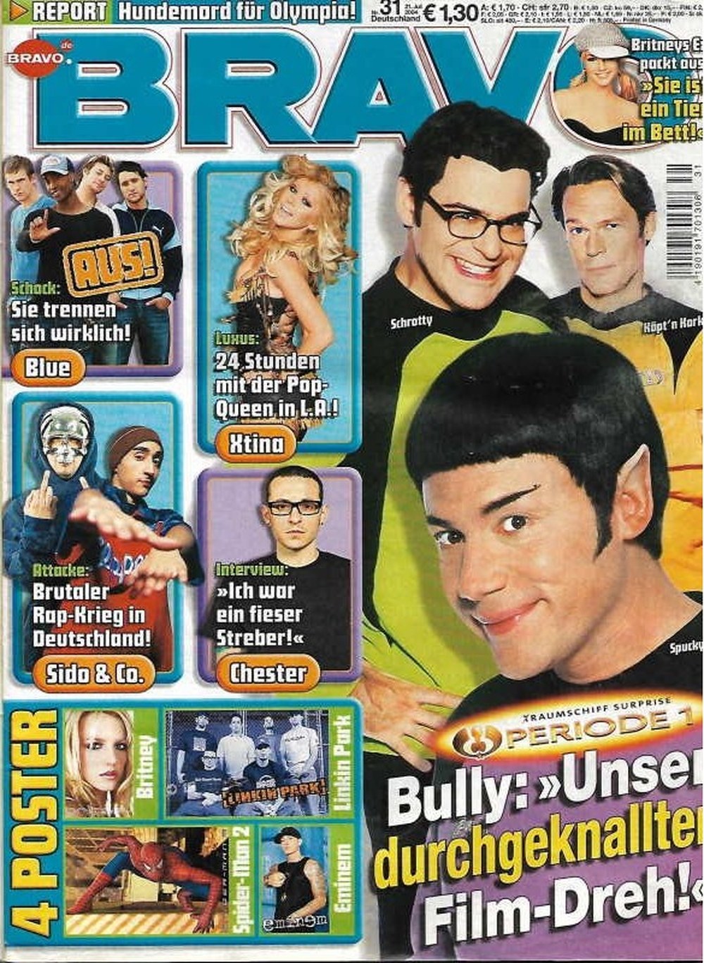 Bravo Magazin Deutschland 2004-31 Michael Bully Herbig Rick Kavanian Christian Tramitz Britney Spears Christina Aguilera