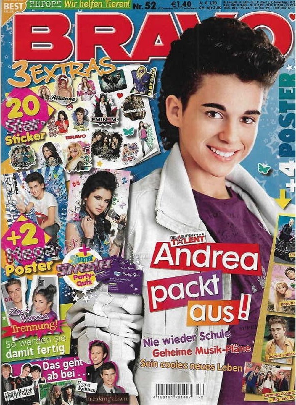 Bravo Magazin Deutschland 2010-52 Andrea Berg Selena Gomez Rihanna Eminem Zac Efron
