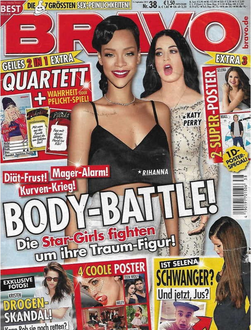 Bravo Magazin Deutschland 2013-38 Rihanna Katy Perry Selena Gomez Niall Horan Kristen Stewart