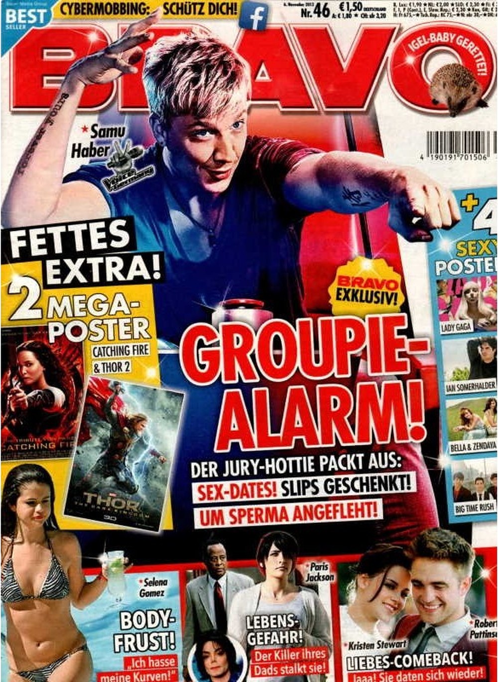 Bravo Magazin Deutschland 2013-46 Samu Haber Selena Gomez Paris Jackson Kristen Stewart Robert Pattinson