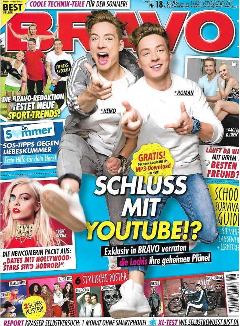 Bravo Magazin Deutschland 2016-18 Heiko Lochmann Roman Lochmann Bebe Rexha Marco Reus Drake