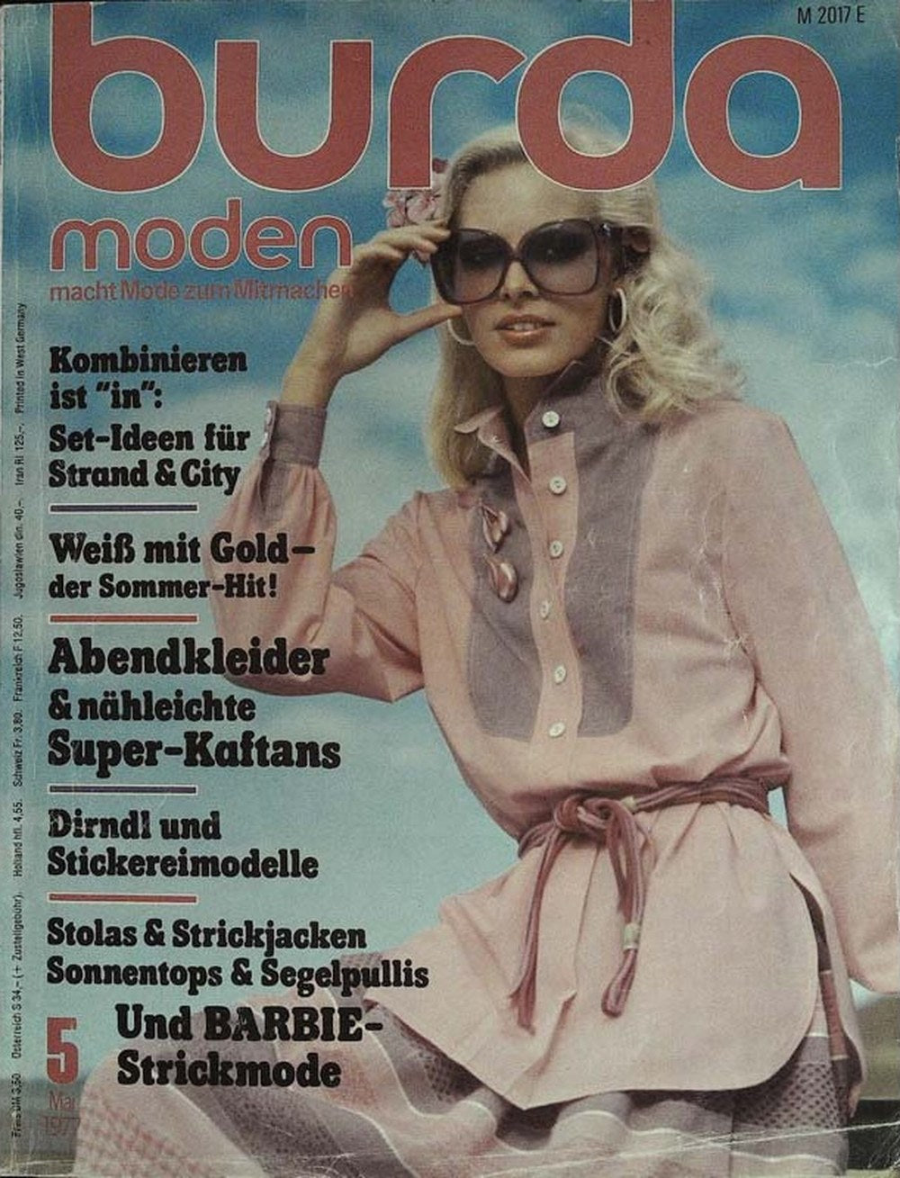 Burda Moden Magazin Deutschland 1977-05 Sommermode Kombinieren Strandmode