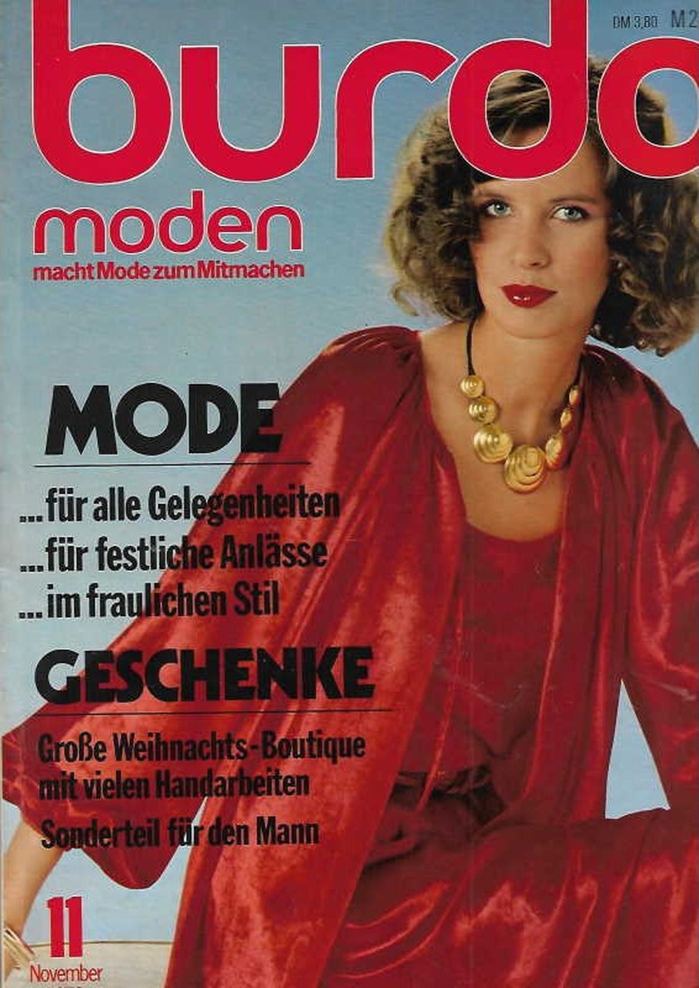 Burda Moden Magazin Deutschland 1978-11 Mode Weihnachtsgeschenke Handarbeiten
