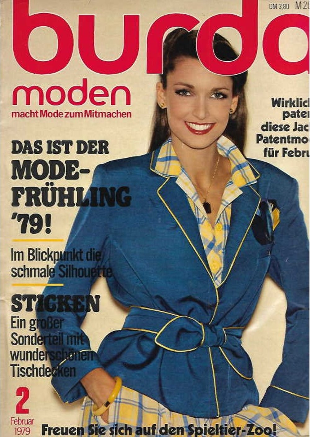 Burda Moden Magazin Deutschland 1979-02 Frühlingsmode Sticken Tischdecken