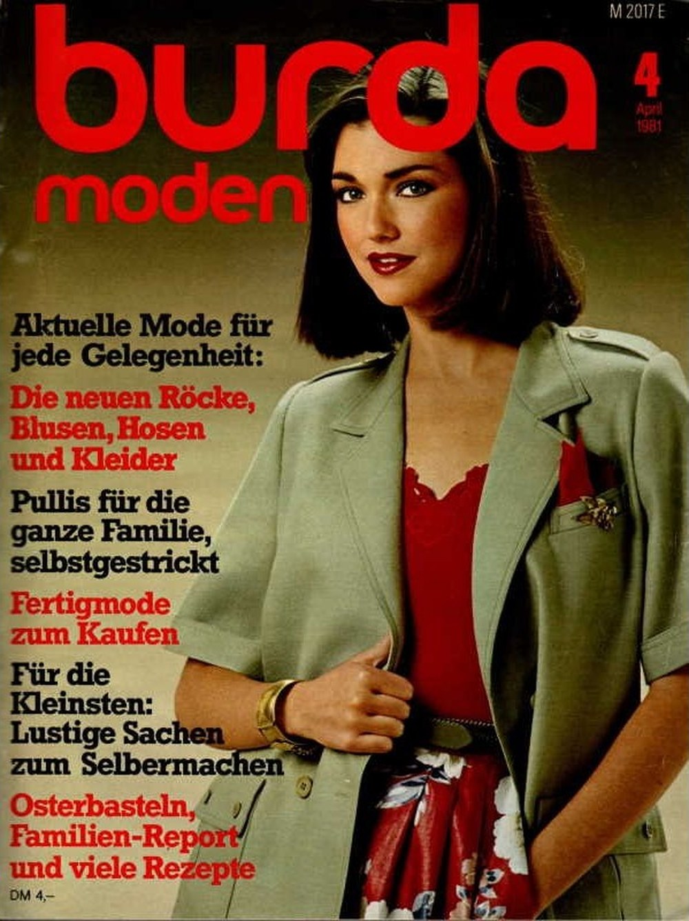 Burda Moden Magazin Deutschland 1981-04 Frühjahrsmode Röcke Blusen