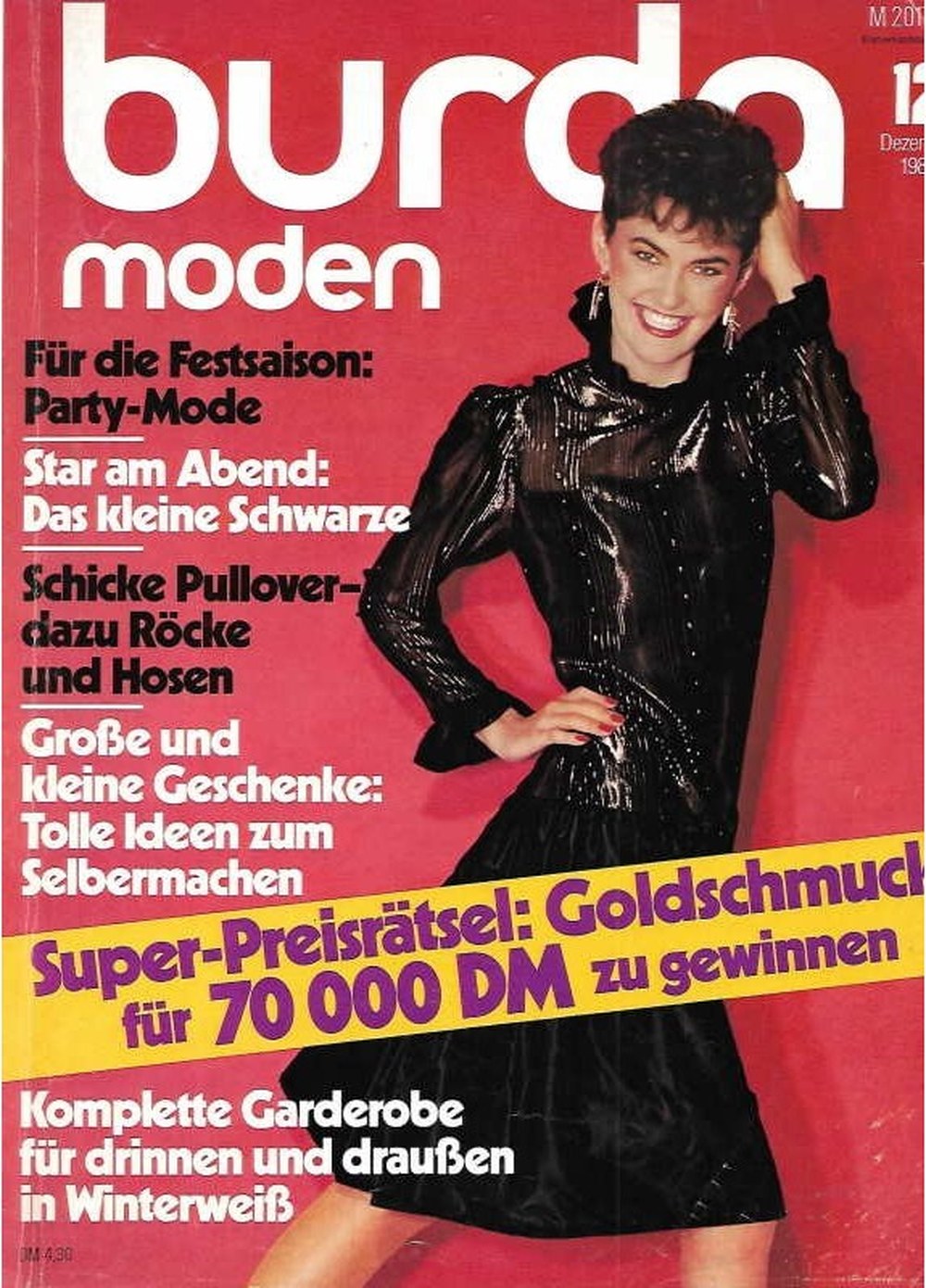 Burda Moden Magasin Tyskland 1982-12
