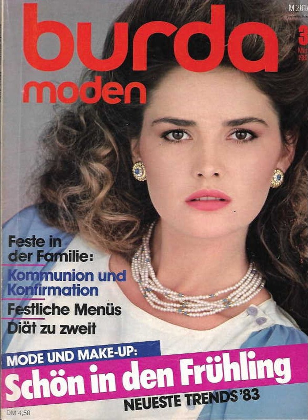 Burda Moden Magazin Deutschland 1983-03 1983 Frühlings-Modetrends Mode And Make-up Family Celebrations