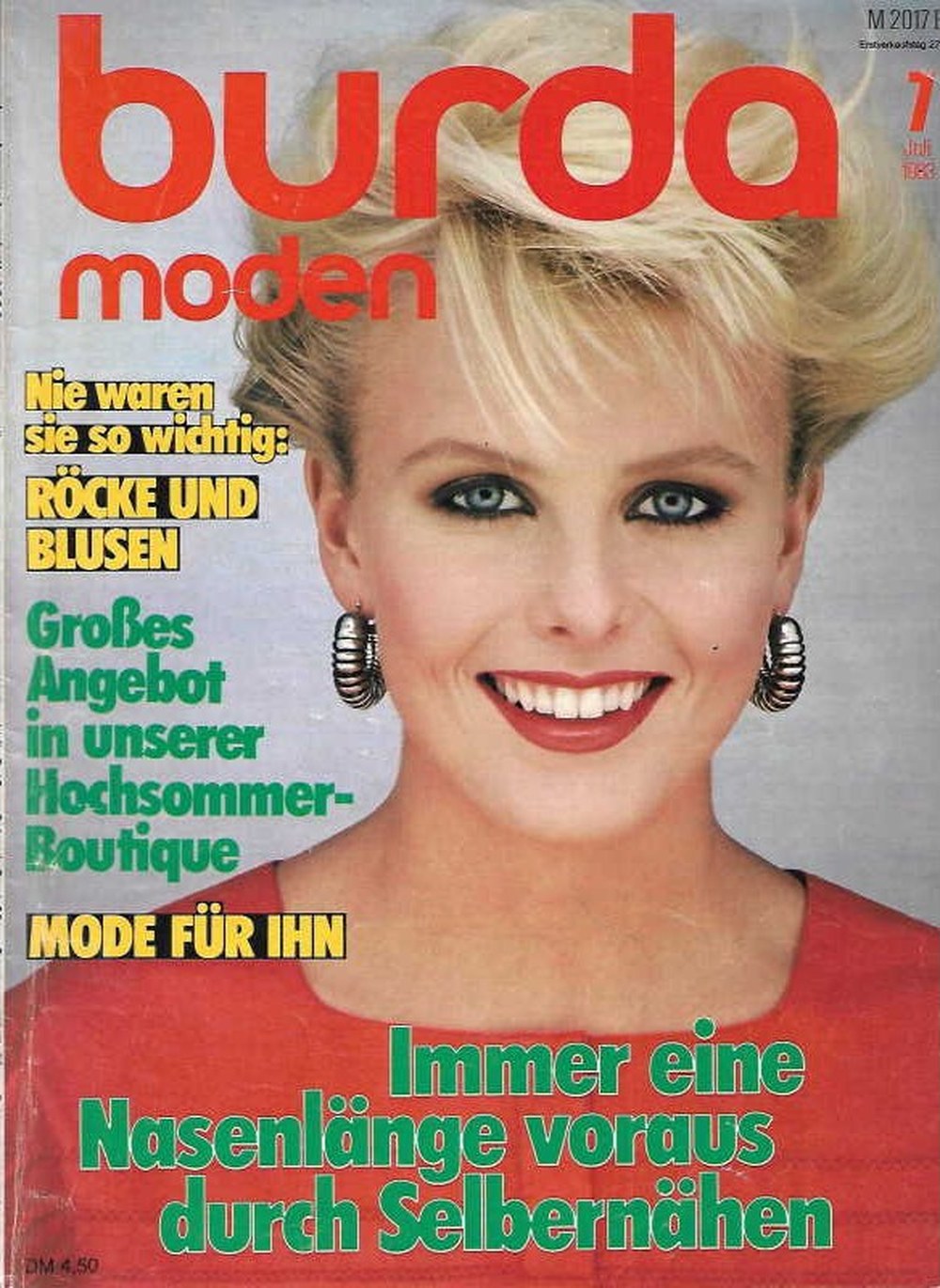 Burda Moden Magazin Deutschland 1983-07 Röcke Blusen Hochsommermode