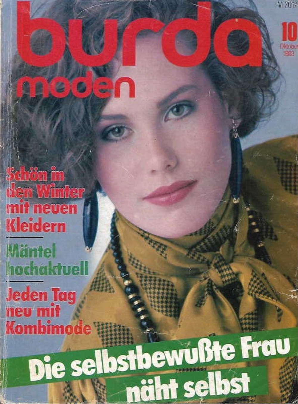 Burda Moden Magazin Deutschland 1983-10 Wintermode Kleider Mäntel