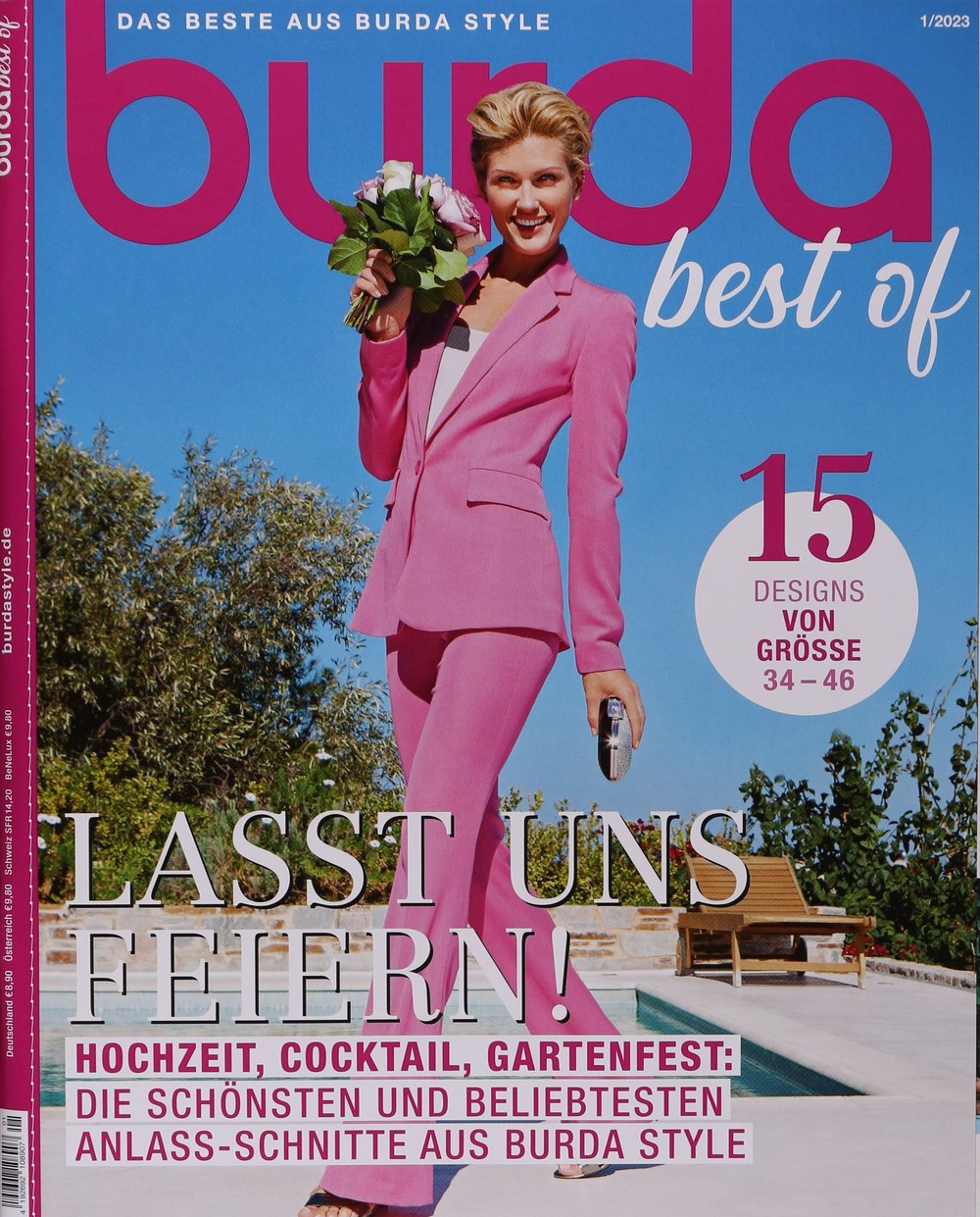 Burda Style Magazin Deutschland 2023-01 Hochzeit Cocktail Gartenfest
