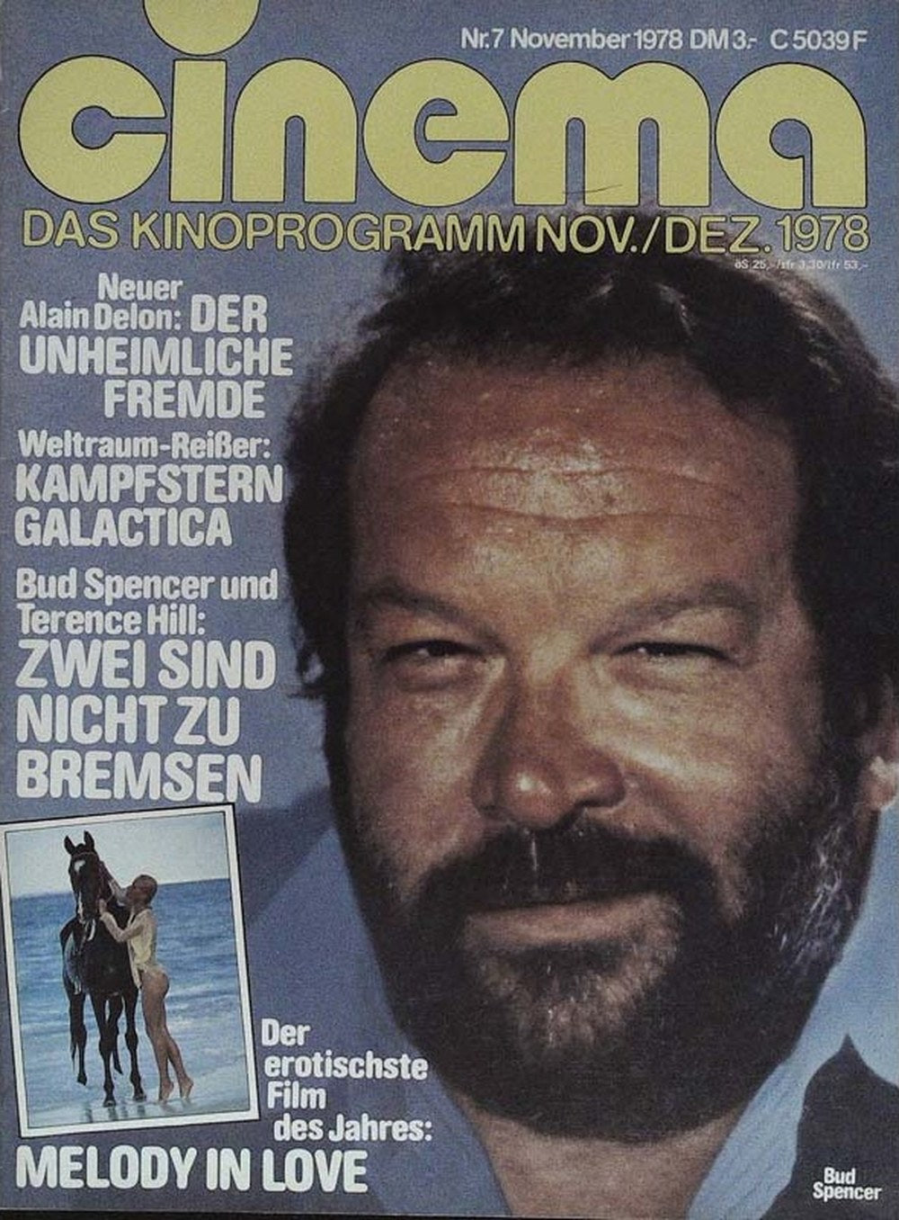 Cinema Magazin Deutschland 1978-11 Bud Spencer Terence Hill Alain Delon
