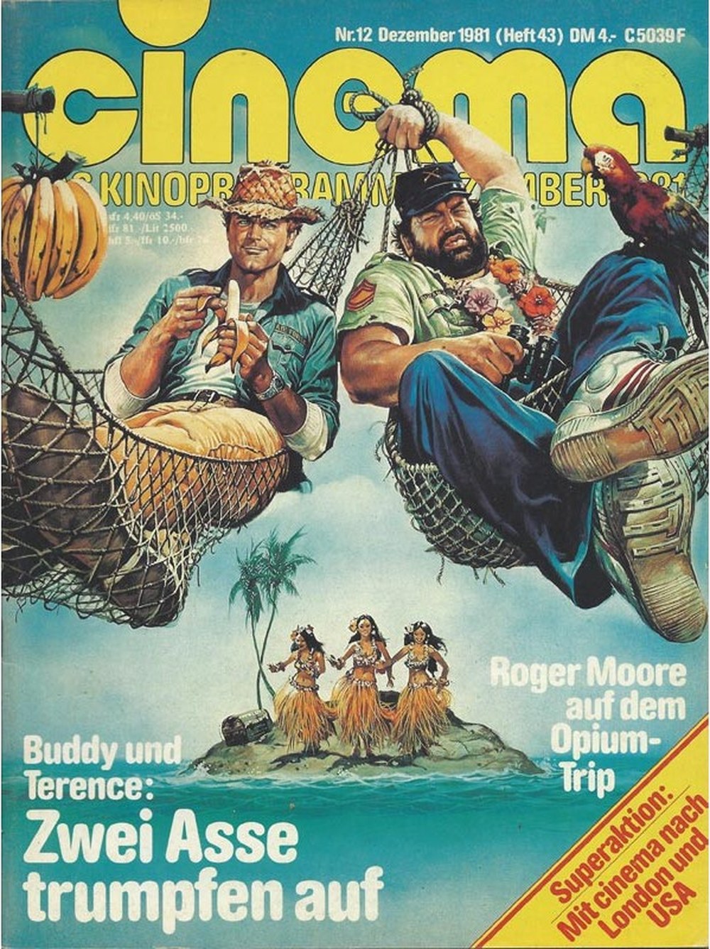 Cinema Magazin Deutschland 1981-12 Bud Spencer Terence Hill Roger Moore