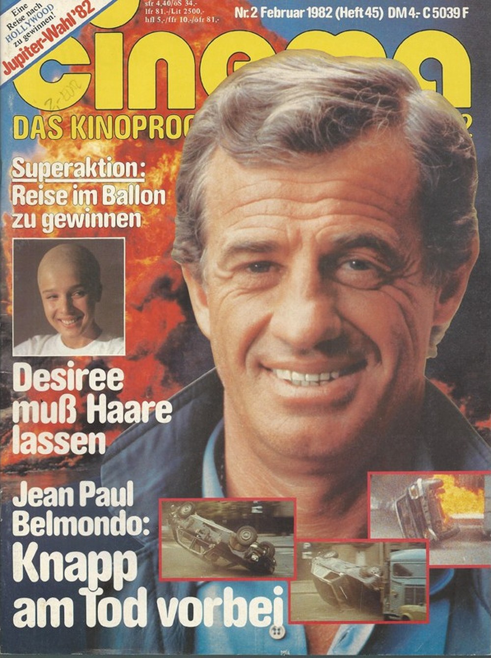 Cinema Magazin Deutschland 1982-02 Jean-Paul Belmondo Desiree Nosbusch